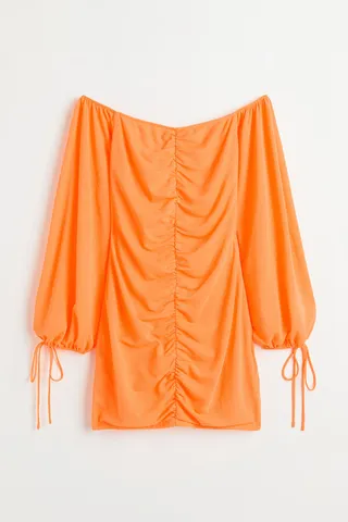 Fitted Off-the-shoulder Dress
