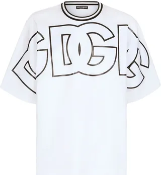 DG-logo technical jersey T-shirt