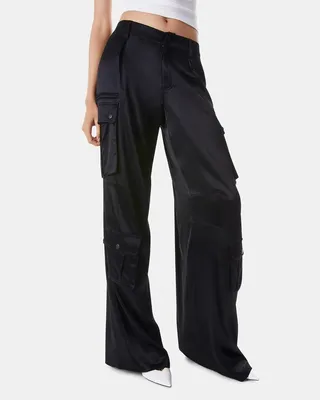 Joette Satin Cargo Pants