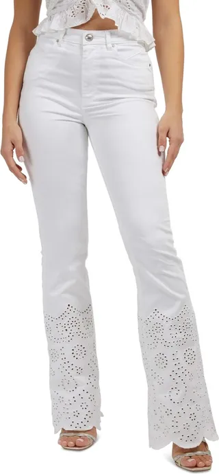 Guess Women's Pop 70s Embroidered Bootcut Jeans