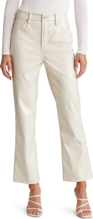 Good Curve Faux Leather Straight Leg Pants