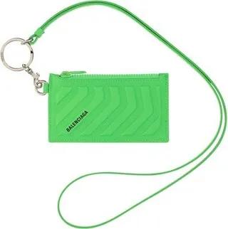 Balenciaga Logo Printed Lanyard Cardholder