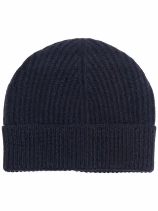 Ribbed-Knit Tonal Beanie