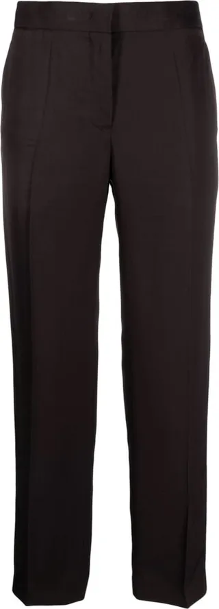 Cropped Twill Trousers