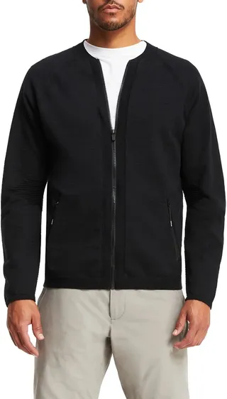 3D Knit Seamless Bomber Jacket