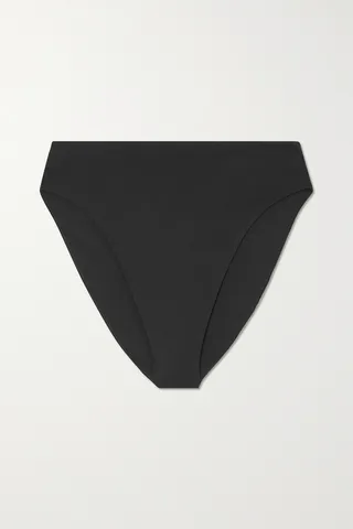 Form and Fold - The 90s Rise Recycled Bikini Briefs - Black