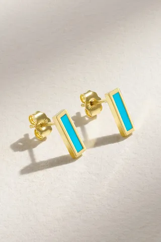 Jennifer Meyer - 18-karat Gold Turquoise Earrings - One size