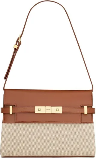 Manhattan paneled shoulder bag
