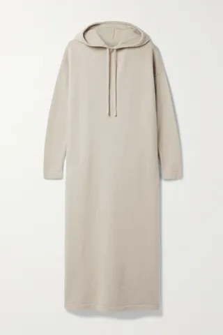 Lauren Manoogian - Hooded Alpaca-blend Midi Dress - Brown