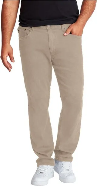 MVP Collections Men's Big and Tall Straight Fit Jeans - Tan - 40x32x32