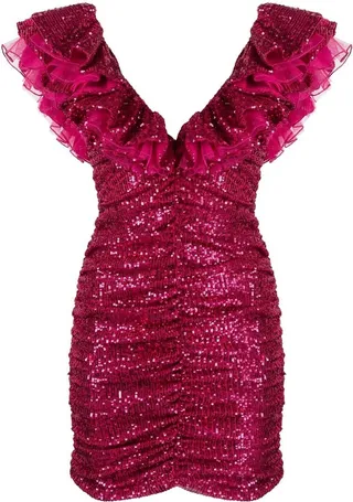 Sequin-Embellished Minidress