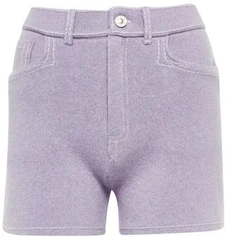 Cashmere and cotton shorts
