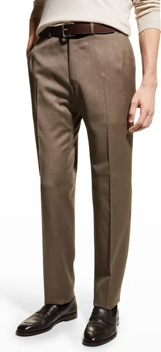 Men's Wool Twill Dress Pants