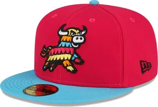Men's New Era Coral Erie SeaWolves Copa De La Diversion 59FIFTY Fitted Hat