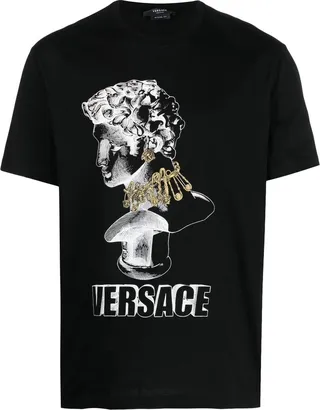 illustration-print organic cotton T-shirt