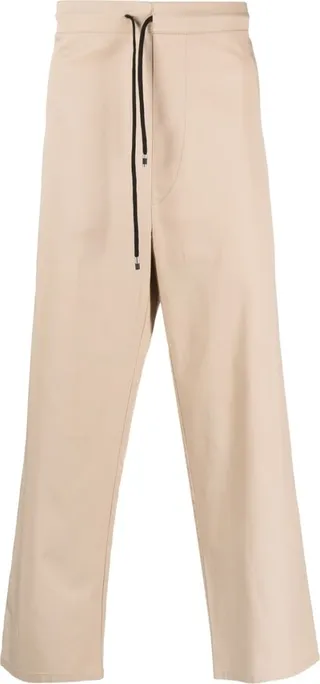 Wide-Leg Drawstring Tousers