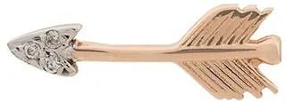 14kt rose gold Arrow diamond stud earring