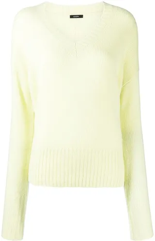 V-neck cashmere knitted top
