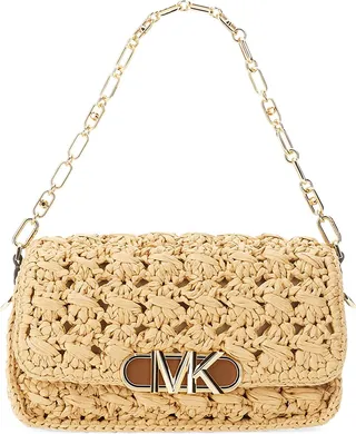 Parker Medium Woven Straw Bag