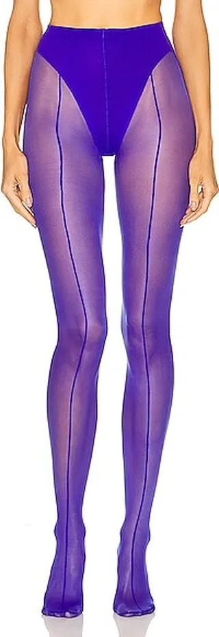 Wolford x Mugler A Tight in Blue