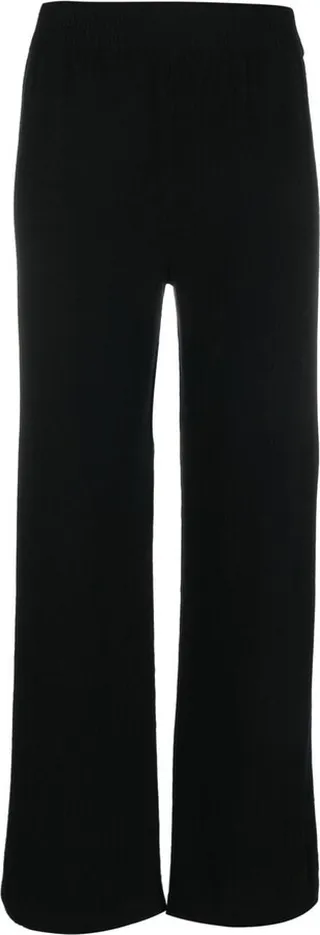 Straight-Leg Knitted Trousers