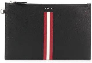 Stripe Trim Pouch