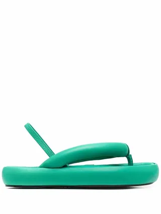 Thong-Style Puffy Sandals