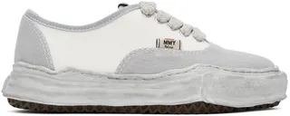 Miharayasuhiro Grey & White Baker Over-Dyed Sneakers