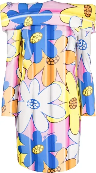Off-The-Shoulder Floral-Print Minidress