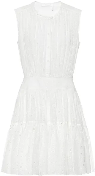 Cotton-blend minidress