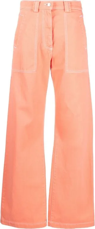 High-Waisted Wide-Leg Jeans