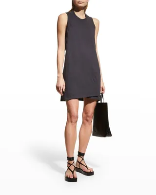 Double-Layer Racerback Mini Tank Dress