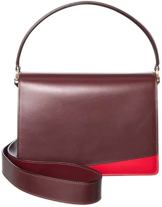 Valextra Swing Leather Shoulder Bag