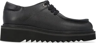 Salvatore Ferragamo Round-Toe Lace-Up Oxford Shoes