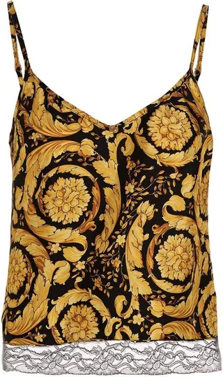 Versace Baroque Pattern Tank Top