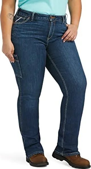 Ariat Female Rebar Work Flex Perfect Rise Riveter Boot Cut Jean Pilar 20