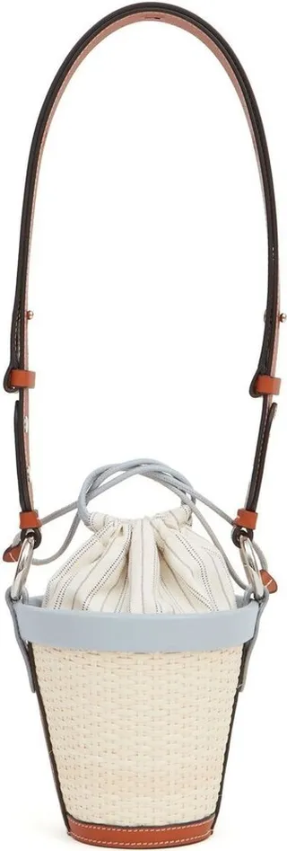Woven-Raffia Shoulder Bag