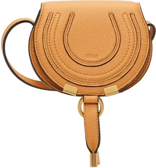 Chloé Orange Nano Marcie Saddle Bag