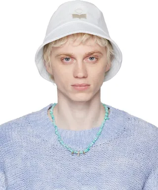 Isabel Marant Blue Haley Denim Bucket Hat