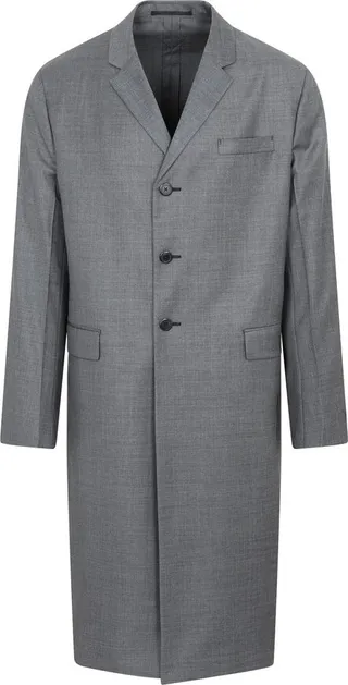 Prada Single-Breasted Long Coat