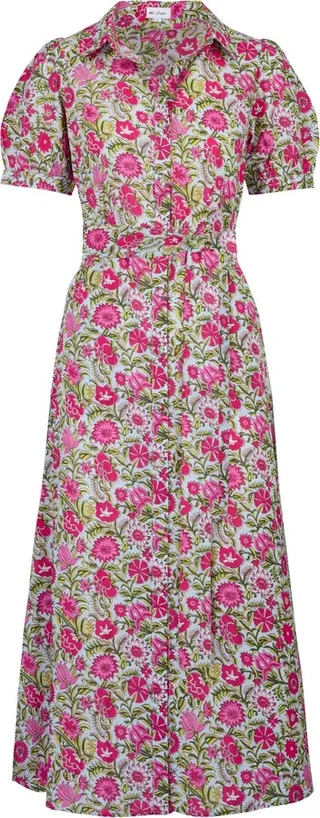 At Last... - Cotton Maddie Dress In Sweet Pea Flower
