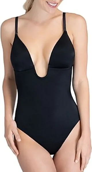 Spanx Suit Your Fancy Plunge Low Back Thong Bodysuit