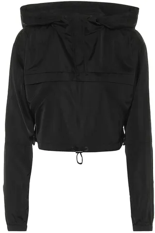 Cropped technical jacket