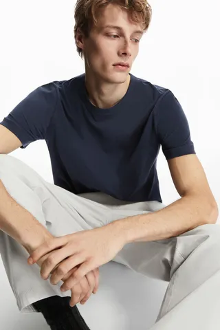 Regular-Fit Mid-Weight Brushed T-Shirt