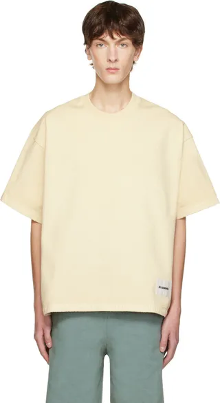 Jil Sander Yellow Drawstring T-Shirt