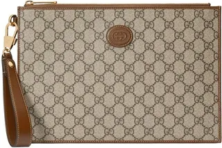 Jacquard Monogram Clutch Bag