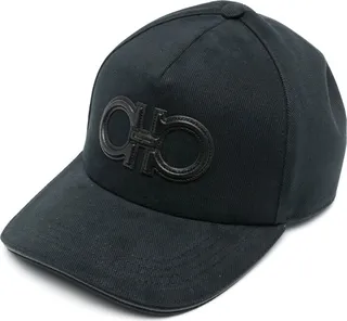 Black Gancini Appliqué Baseball Hat