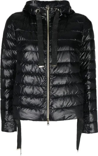 Drawstring Hood Puffer Jacket