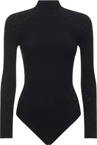 Dots Illusion net bodysuit