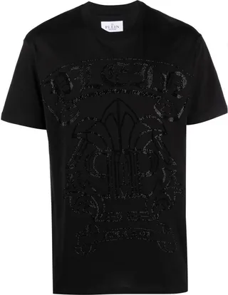sequin-embellished T-shirt